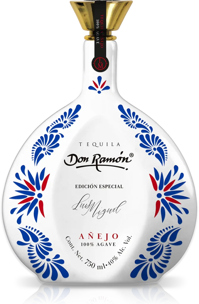 Botella de Tequila Añejo Colección Cerámica Edición Especial firmada por Luis Miguel.